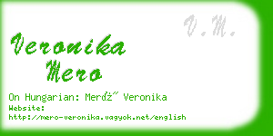 veronika mero business card